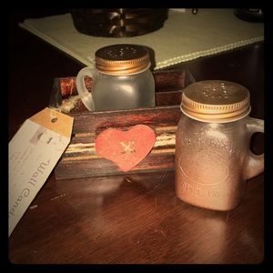 3/$15 Salt and pepper shaker set with handcrafted